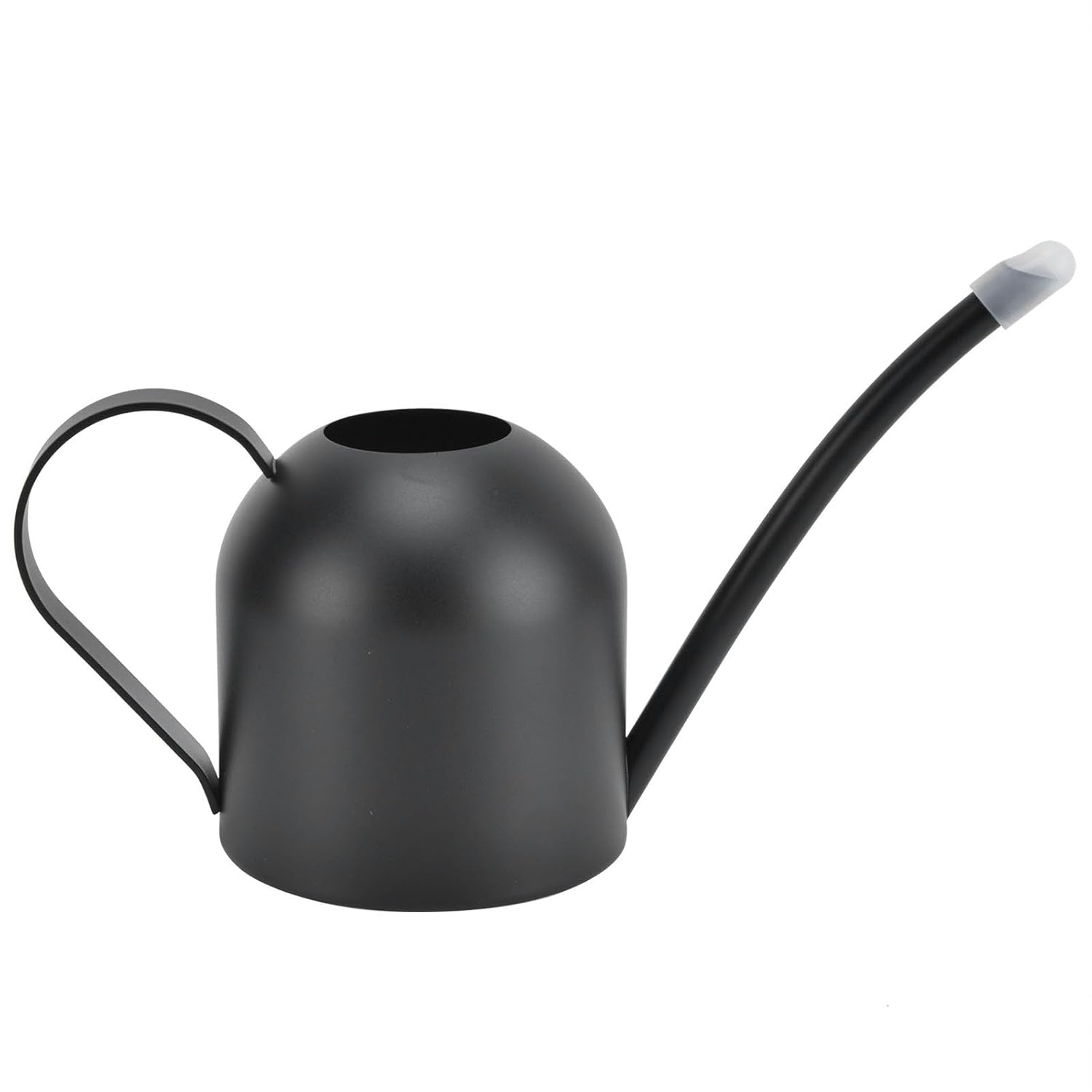 Premium Quality Matte Black Iron Watering Can for Modern Home and Office Garden