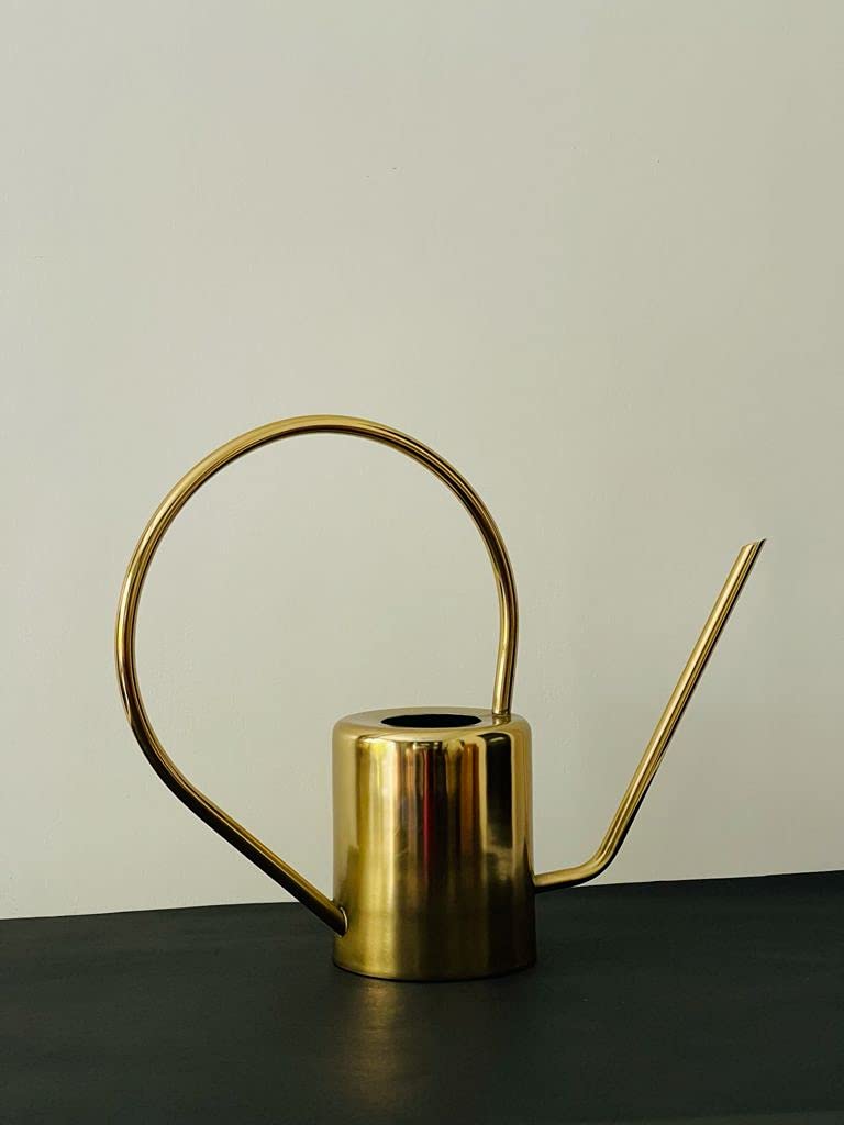 Luxury Metallic Finish Copper and Gold Watering Cans for Decorative Flower Pots