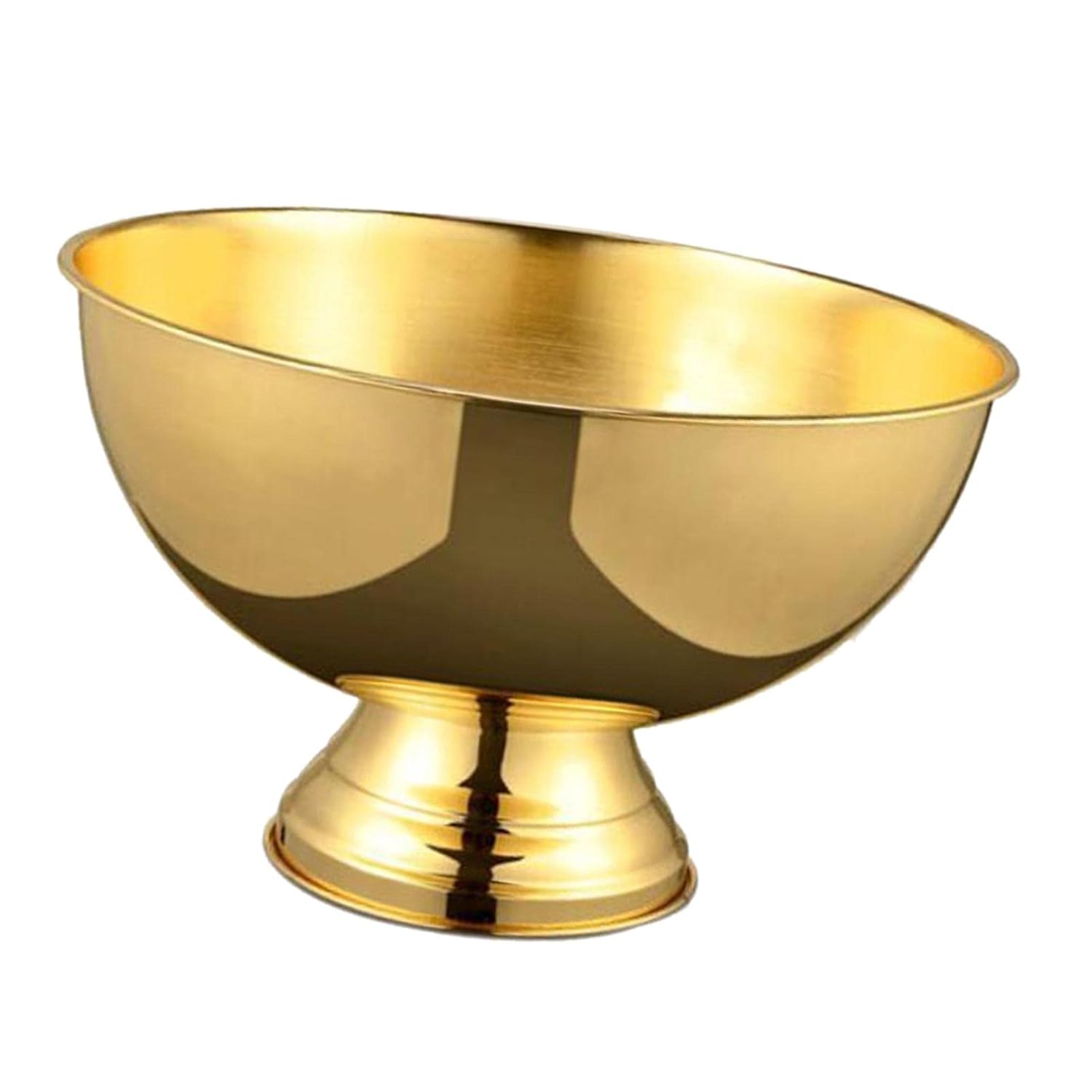 Premium Gold Finish Stainless Steel Champagne Bucket – Elegant Pedestal Beverage Chiller for Parties, Weddings & Home Bar